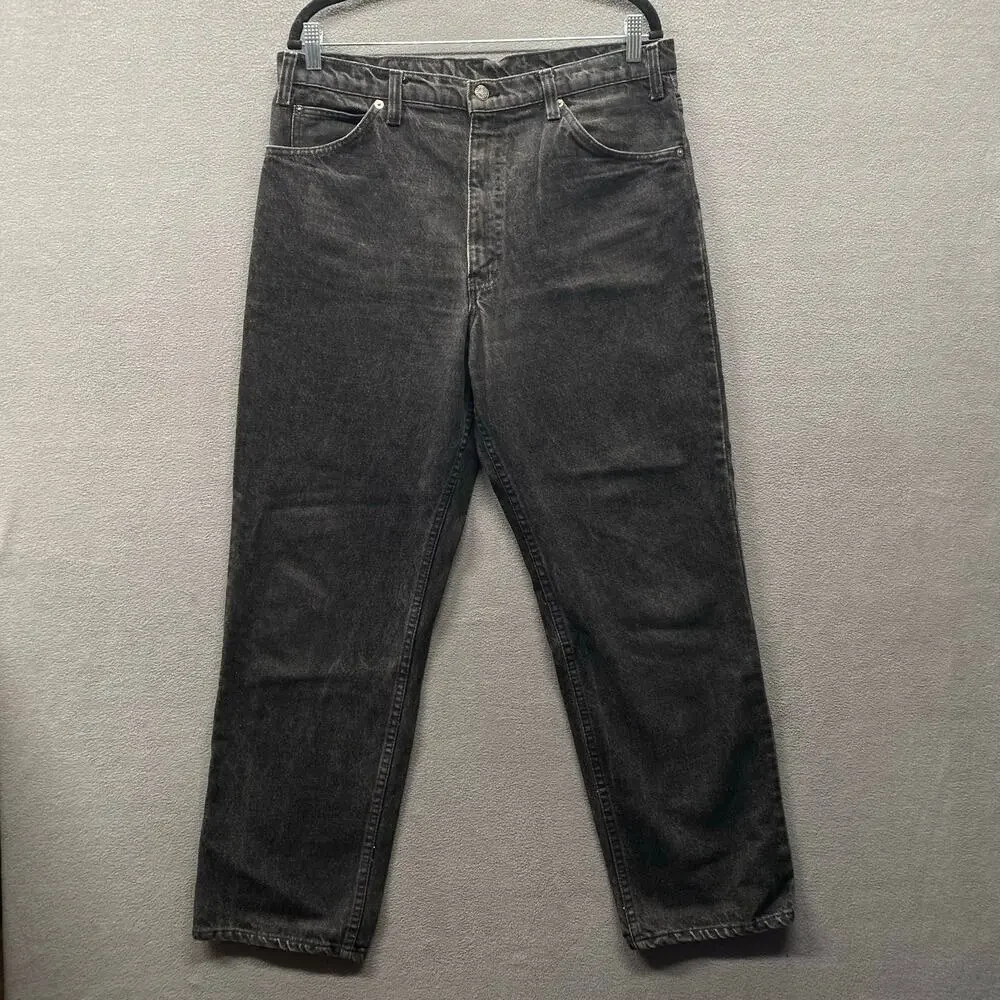 Vtg 80s Levis 540 Jeans Leather Tab‎ Mens Black Relaxed Straight USA No Size Tag